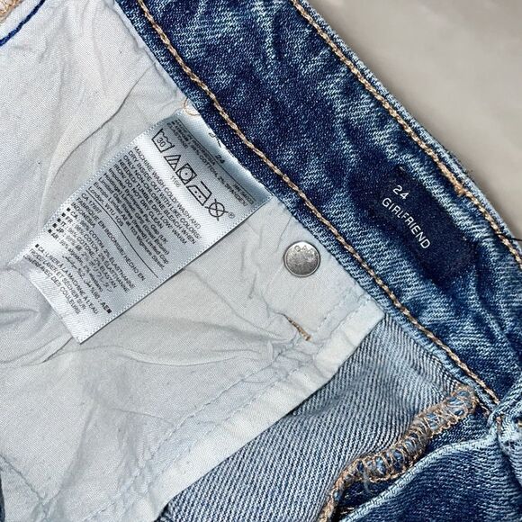 Gap Denim Girlfriend Distressed Ankle Jeans - Picture 5 of 14